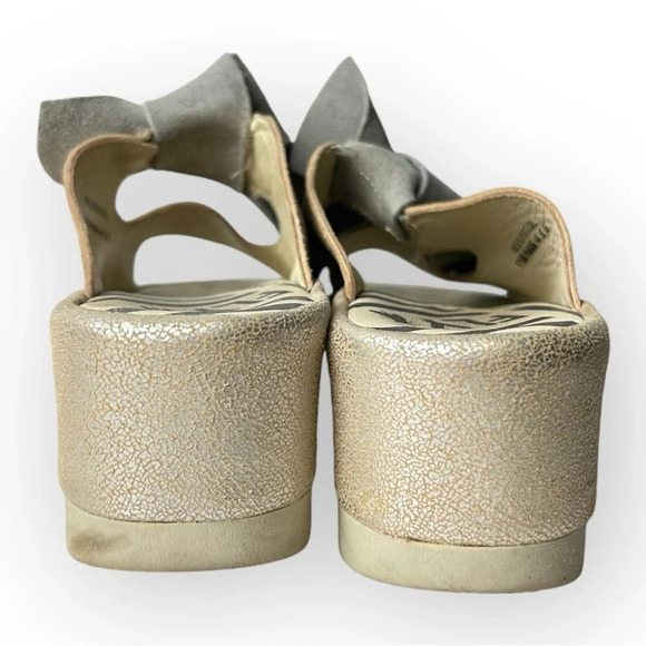 Fly London Bade  Bow Mule Pearl/Concrete 36 - Picture 6 of 10